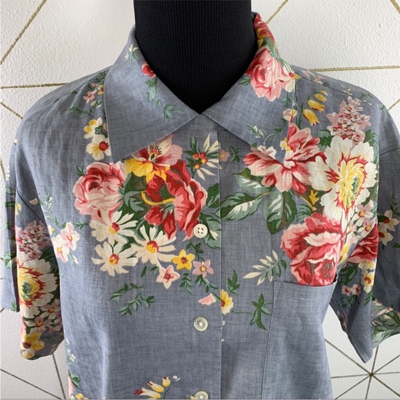 Vintage Retro Ralph Lauren Floral Top and Shorts Set - Picture 9 of 10